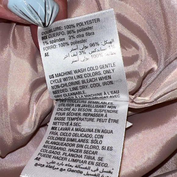 Maison Jules Blush Pink Double-Breasted Lined Peacoat NWOT - Picture 11 of 11